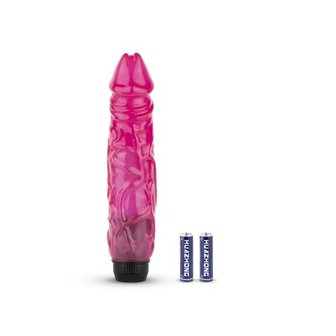 Jelly Supreme - Realistischer Vibrator - Pink/Glitzer