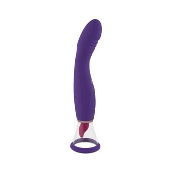 Pleasure Pump mit G-Punkt Vibrator - Violett