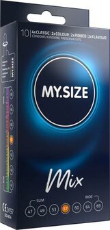 MY.SIZE Mix 57 mm Kondome - 10 St&uuml;ck