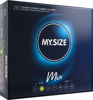 MY.SIZE Mix 49 mm Kondome - 28 St&uuml;ck