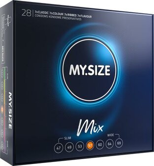 MY.SIZE Mix 57 mm Kondome - 28 St&uuml;ck
