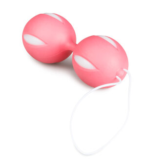 Wiggle Duo Kegel Ball - pink/wei&szlig;